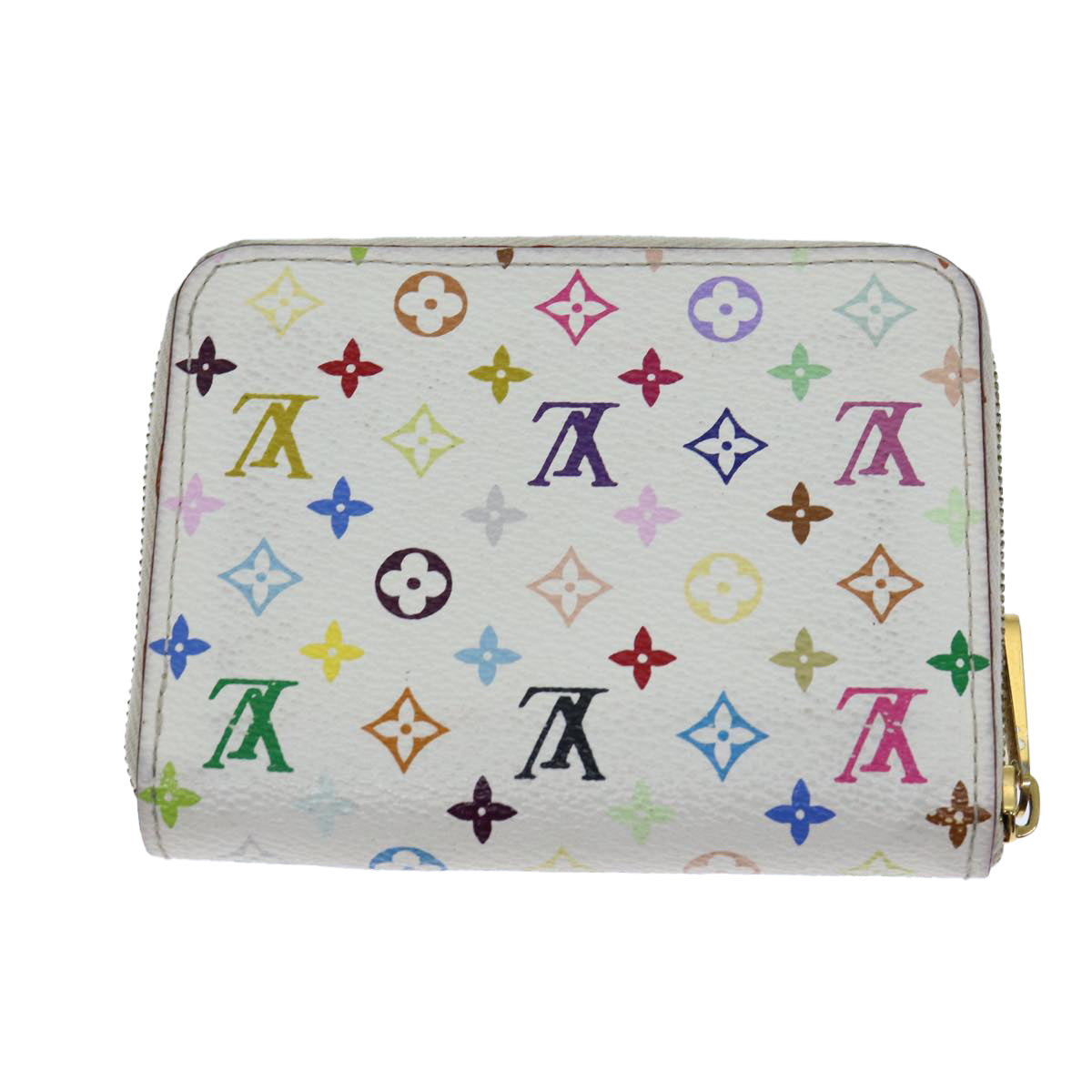 Louis Vuitton Monogram Multicolor Zippy Coin Purse White LV