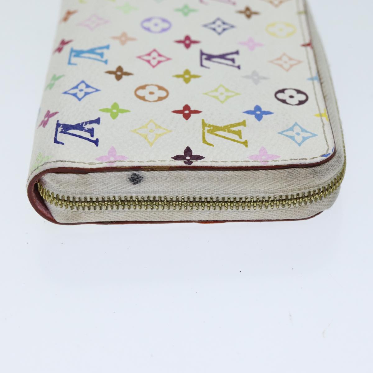 Louis Vuitton Monogram Multicolor Zippy Coin Purse White LV