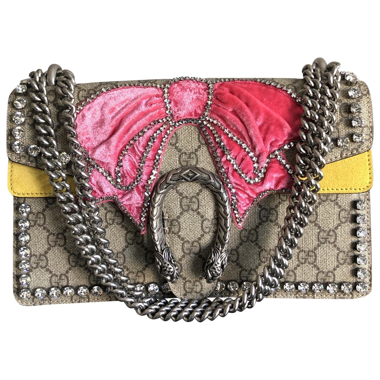 Gucci dionysus beige cotton handbag