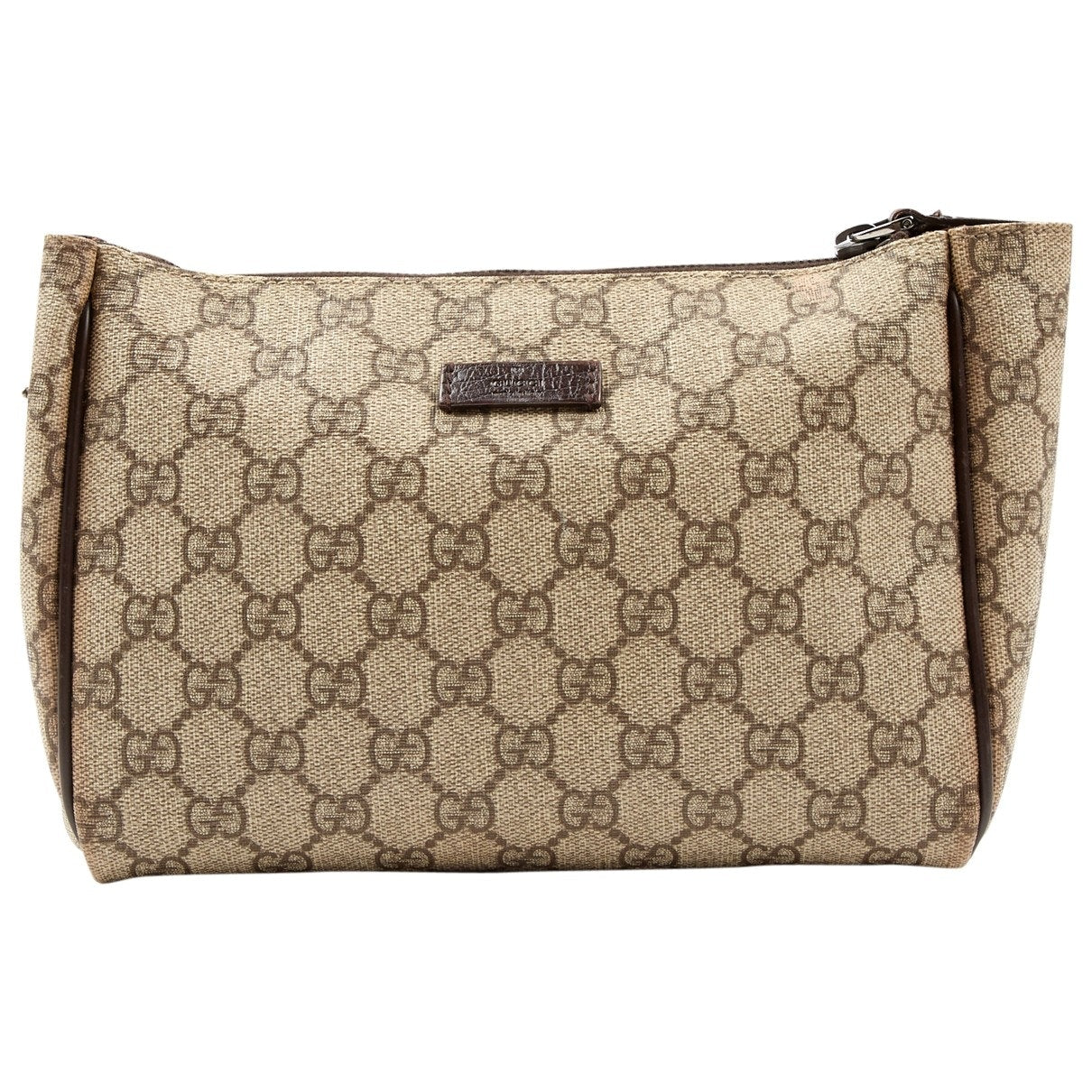 Gucci beige cloth clutch bag