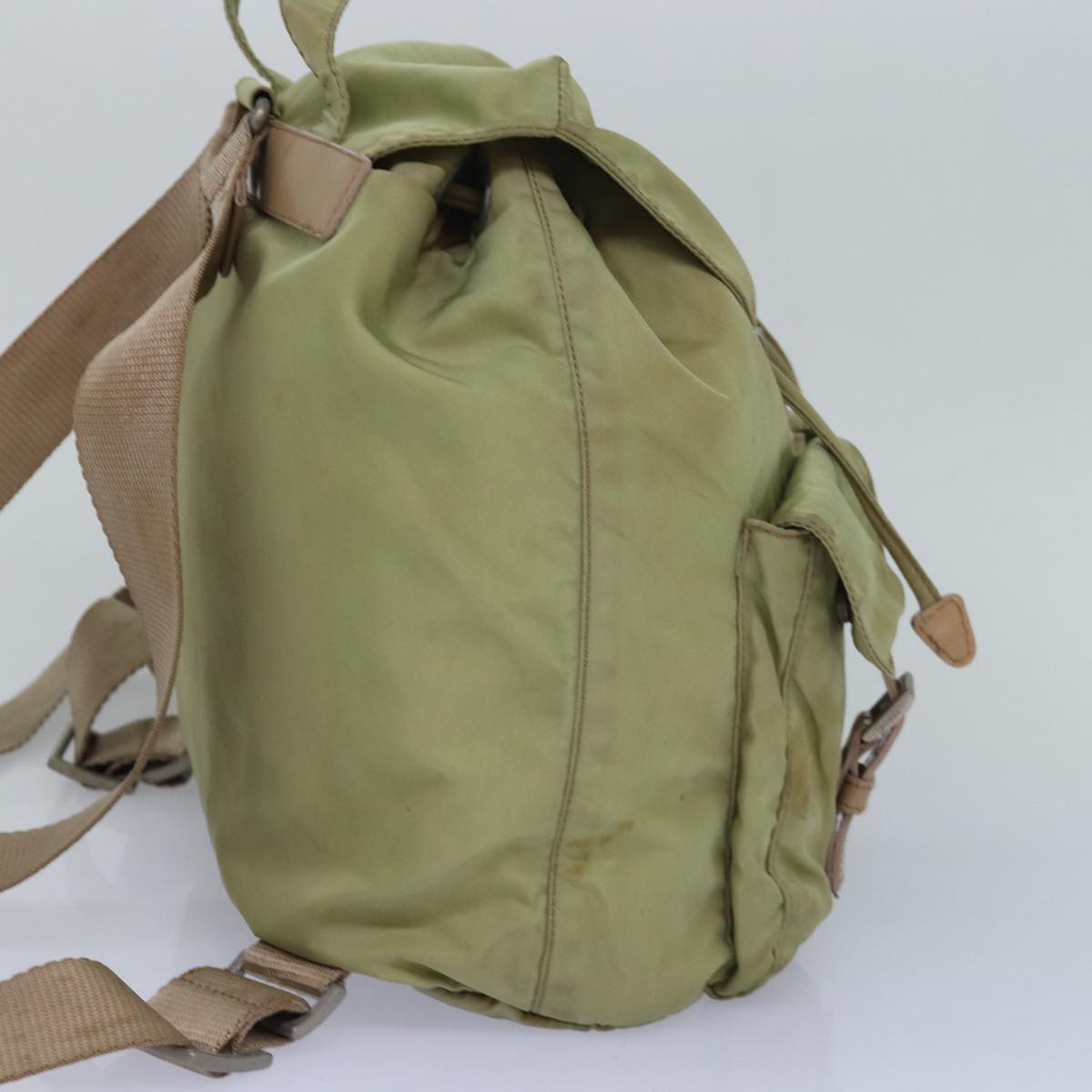 Prada Backpack Khaki Auth Nylon Khaki Auth 82104