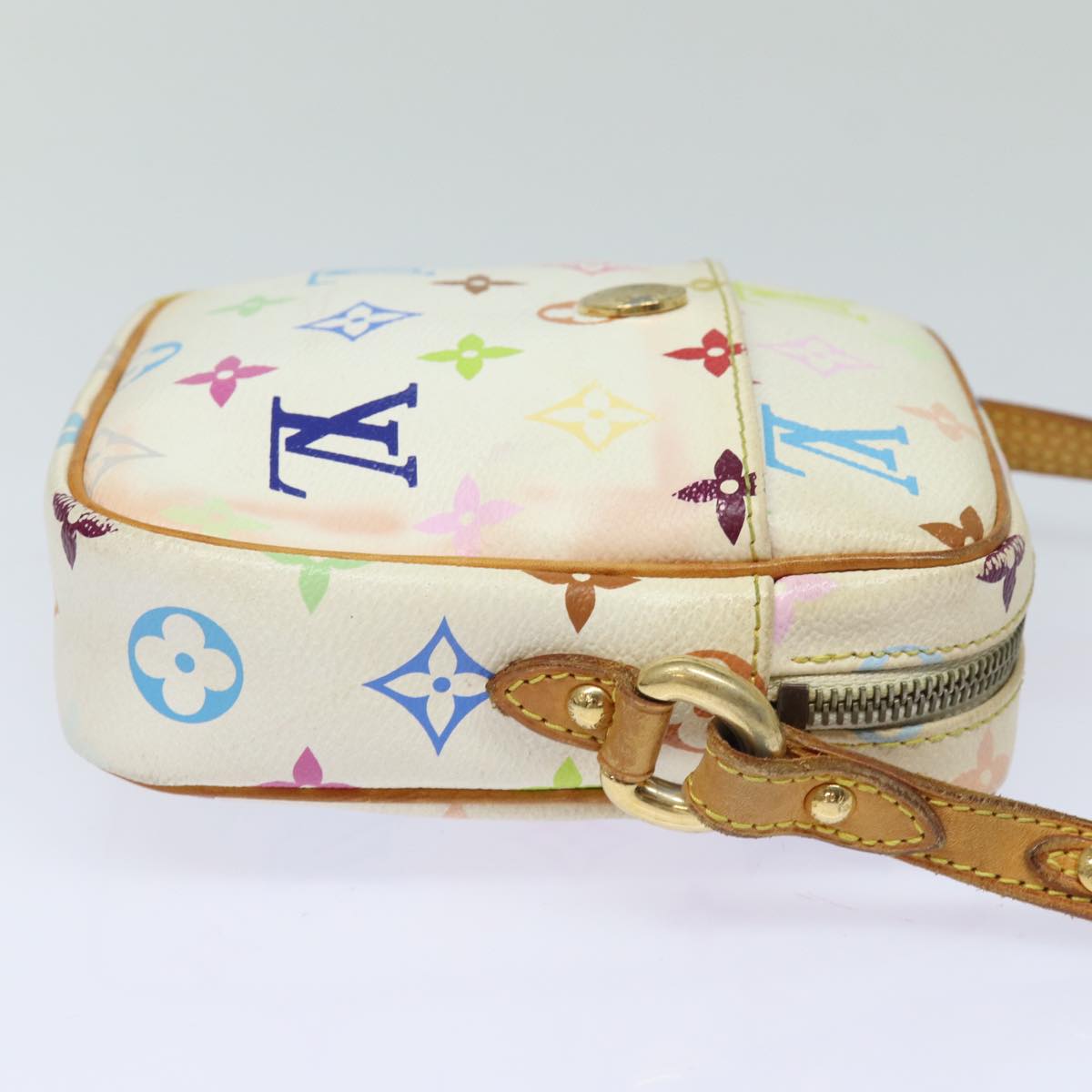 LOUIS VUITTON Monogram Multicolor lift Shoulder Bag White M40055 LV Auth 82140