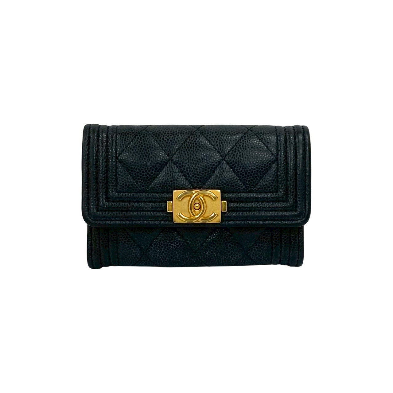 Chanel Boy Chanel Caviar Card Case