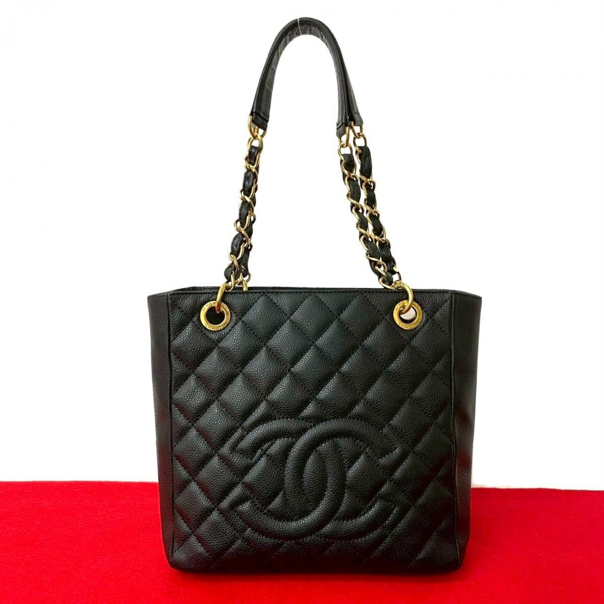 Chanel Matt caviar skin Black Tote Bag 821A821