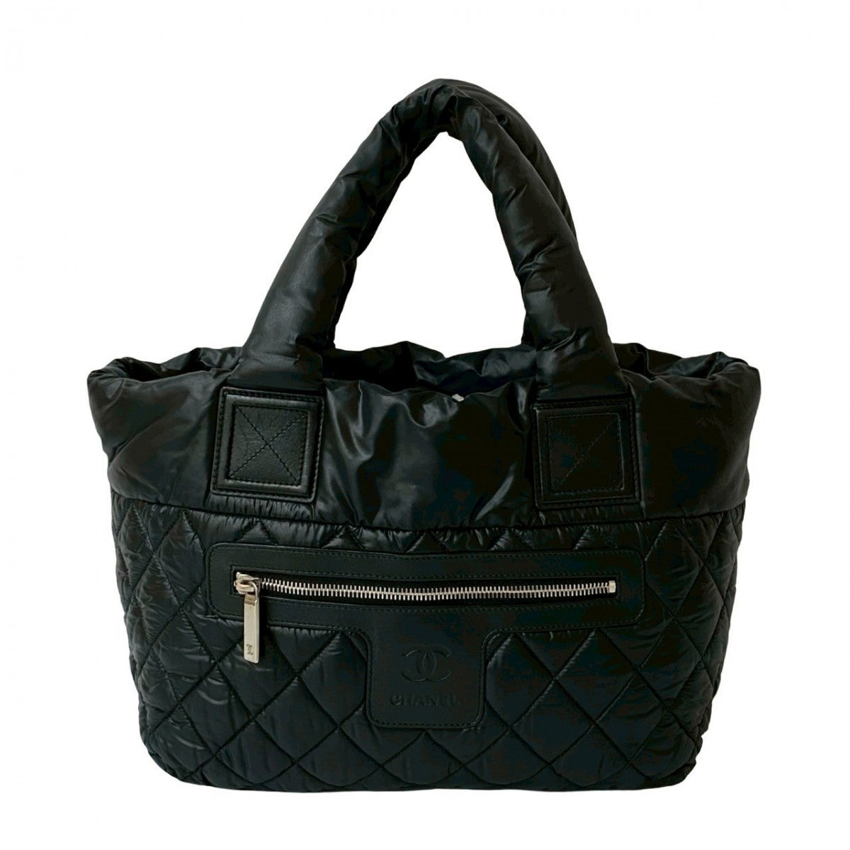 Chanel Nylon COCO Mark Cococoon Black Handbag 821A821