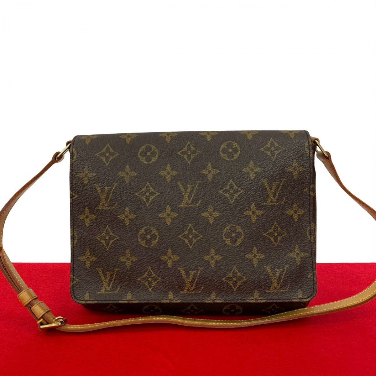 Louis Vuitton M51257 PVC M tte Tango Monogram Leather Brown Shoulder Bag 821A821