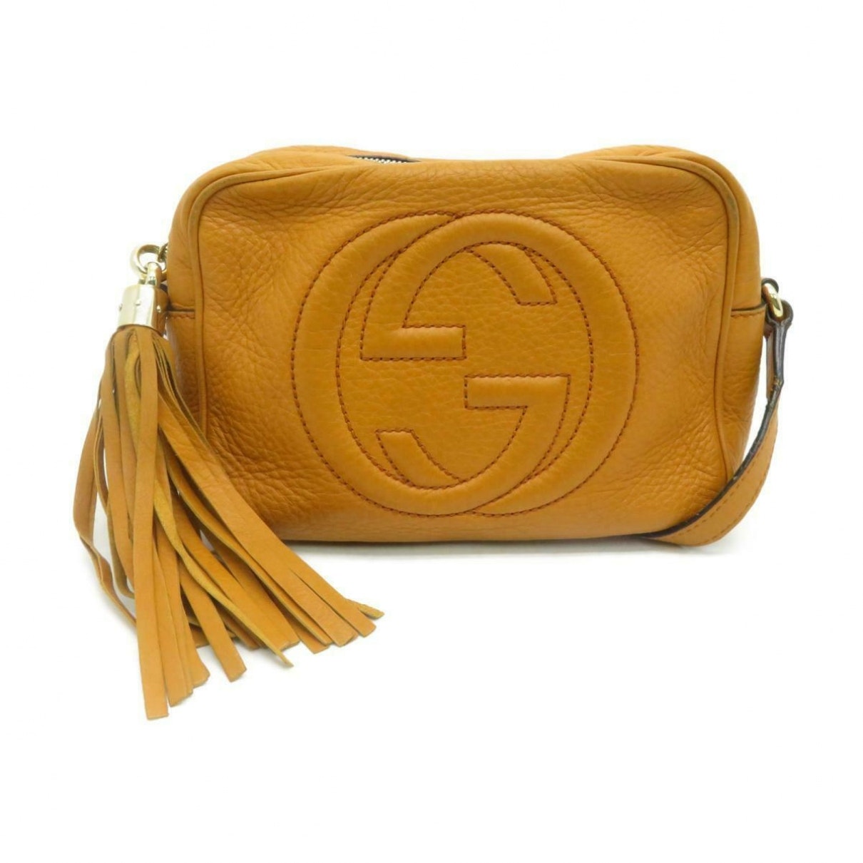 Gucci soho yellow leather handbag