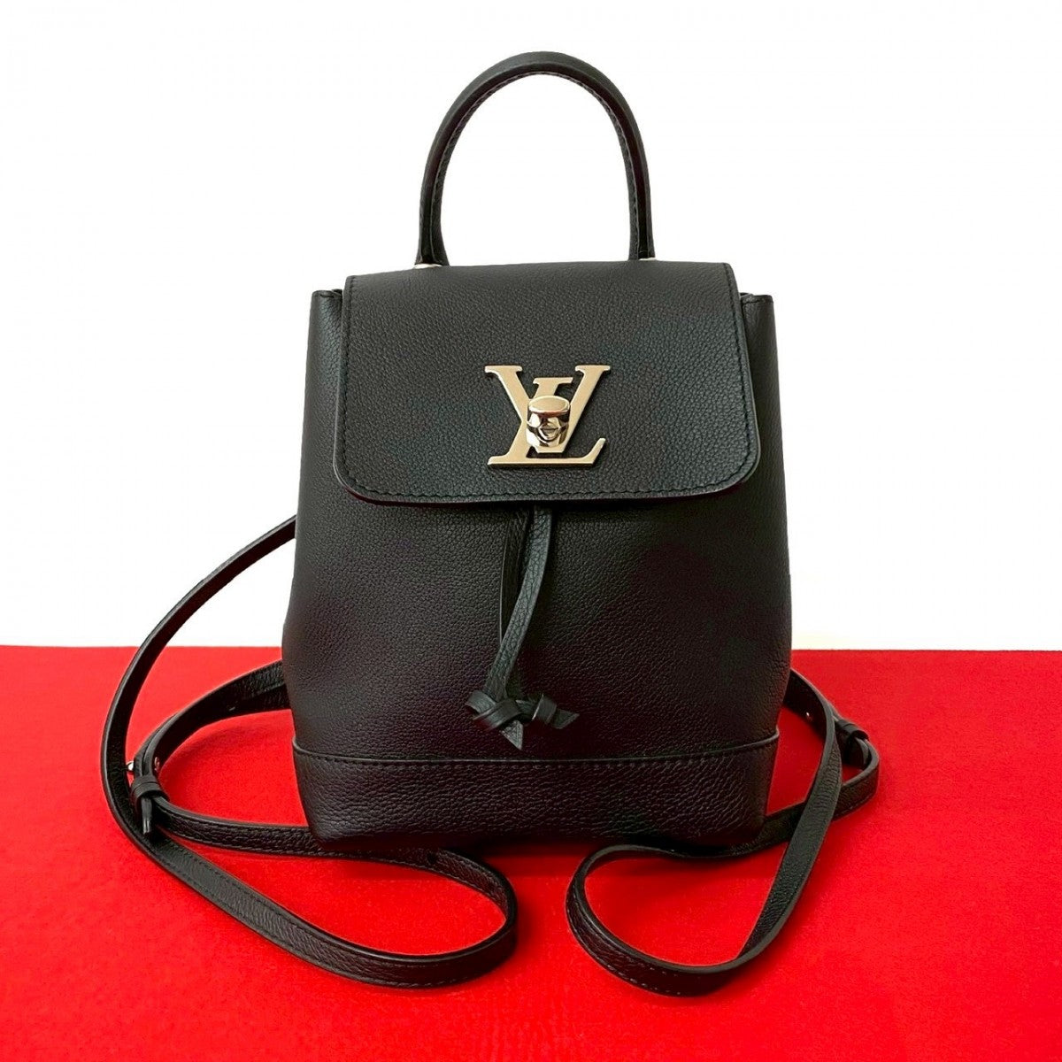Louis Vuitton Backpack Rock me backpack Leather Black