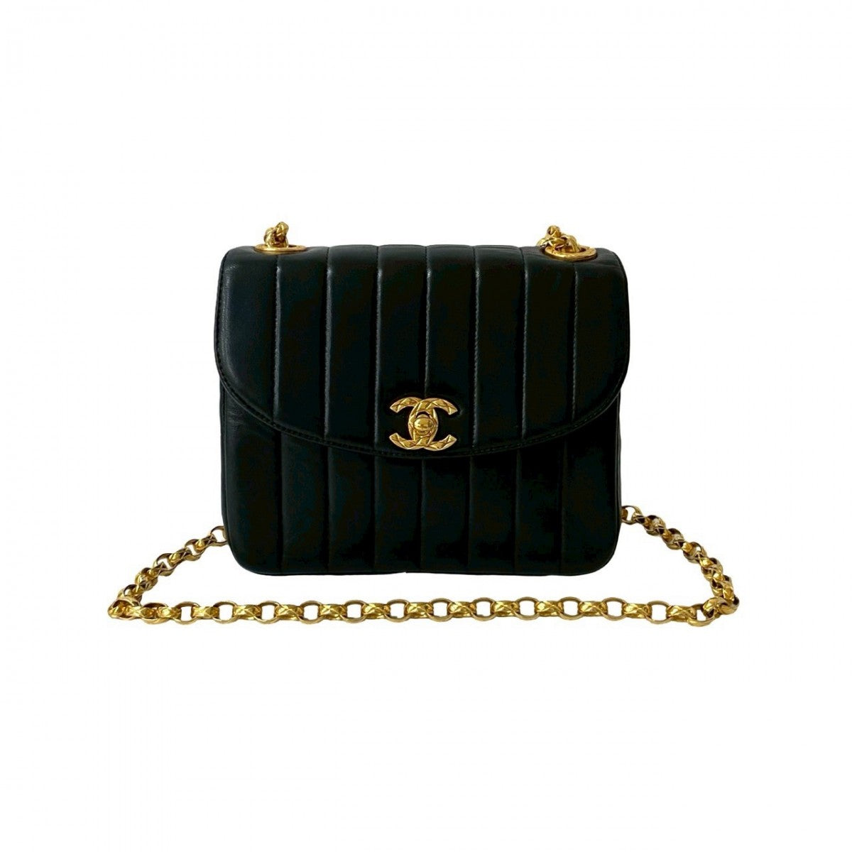 Chanel lambskin Black Shoulder Bag 822A822