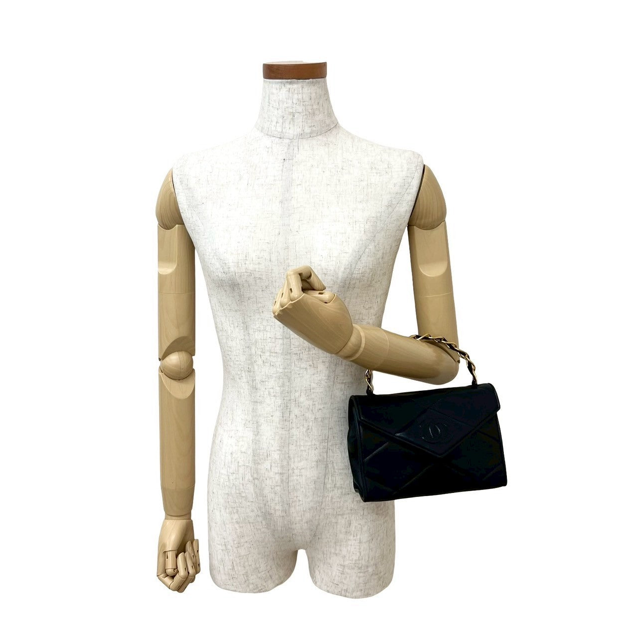 Chanel lambskin Navy Matrasse Handbag