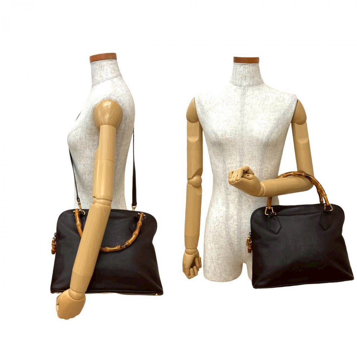 Gucci Bamboo Leather Brown Shoulder Bag 6