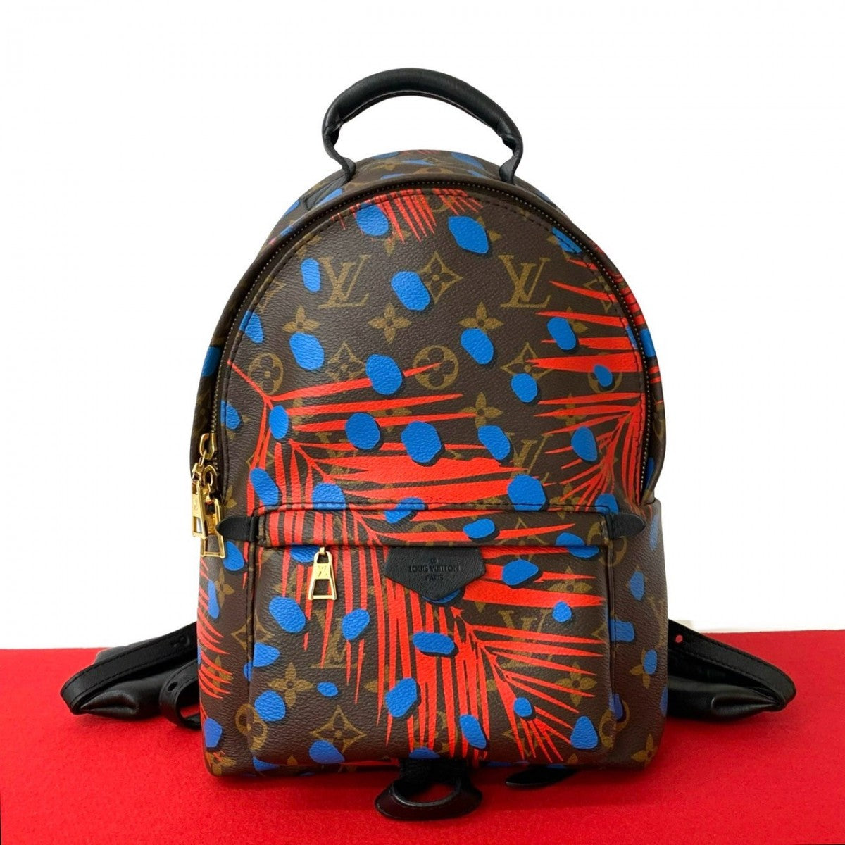 Louis Vuitton Backpack jungle dot Palm Springs Monogram Leather Brown Jewelry