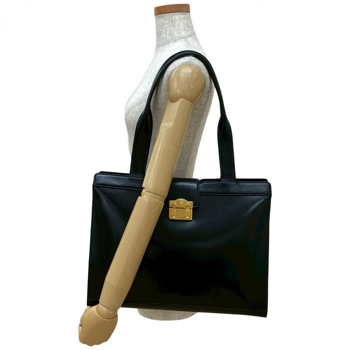 Gucci 823A823 Leather Black Tote Bag