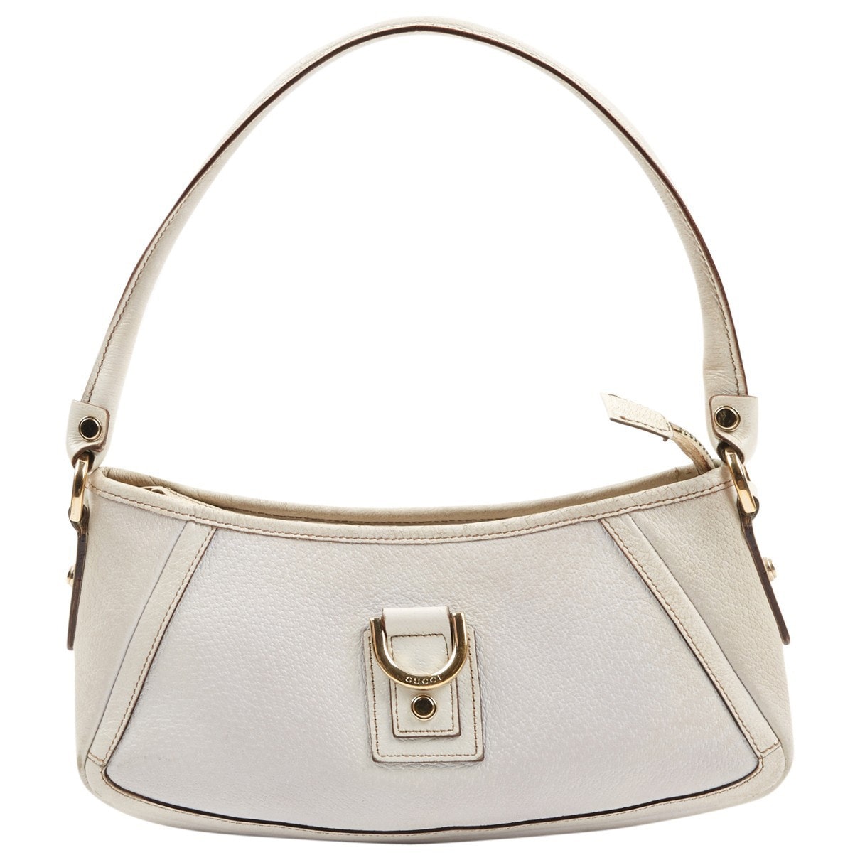 Gucci grey leather handbag