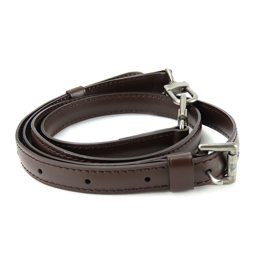 Louis Vuitton strap Leather Brown Shoulder Bag 3