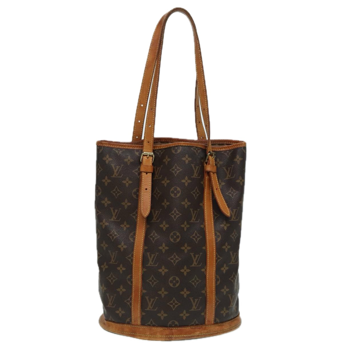 LOUIS VUITTON Monogram Bucket GM Shoulder Bag M42236 LV Auth 82464