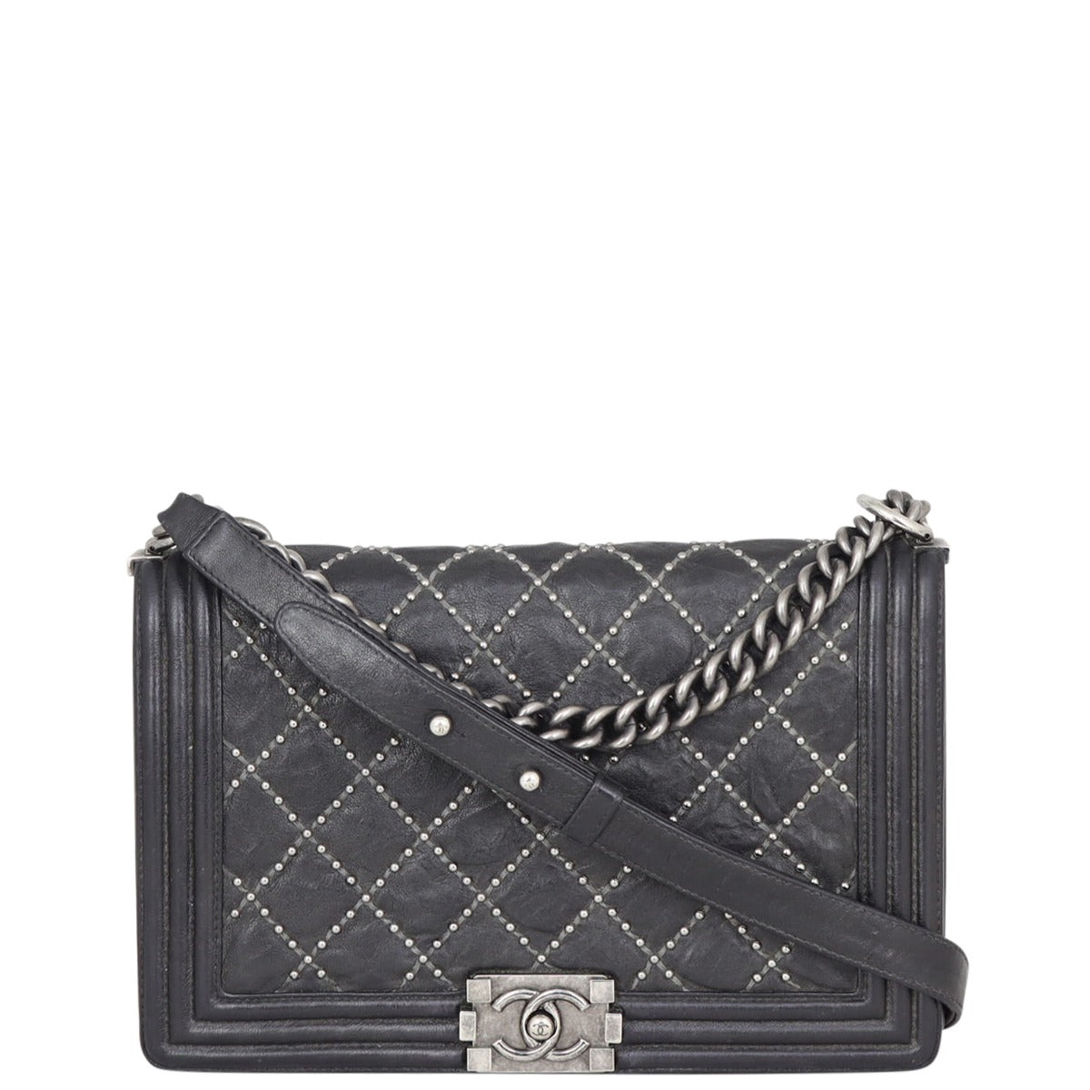 Chanel Boy New Studded Handbag Medium