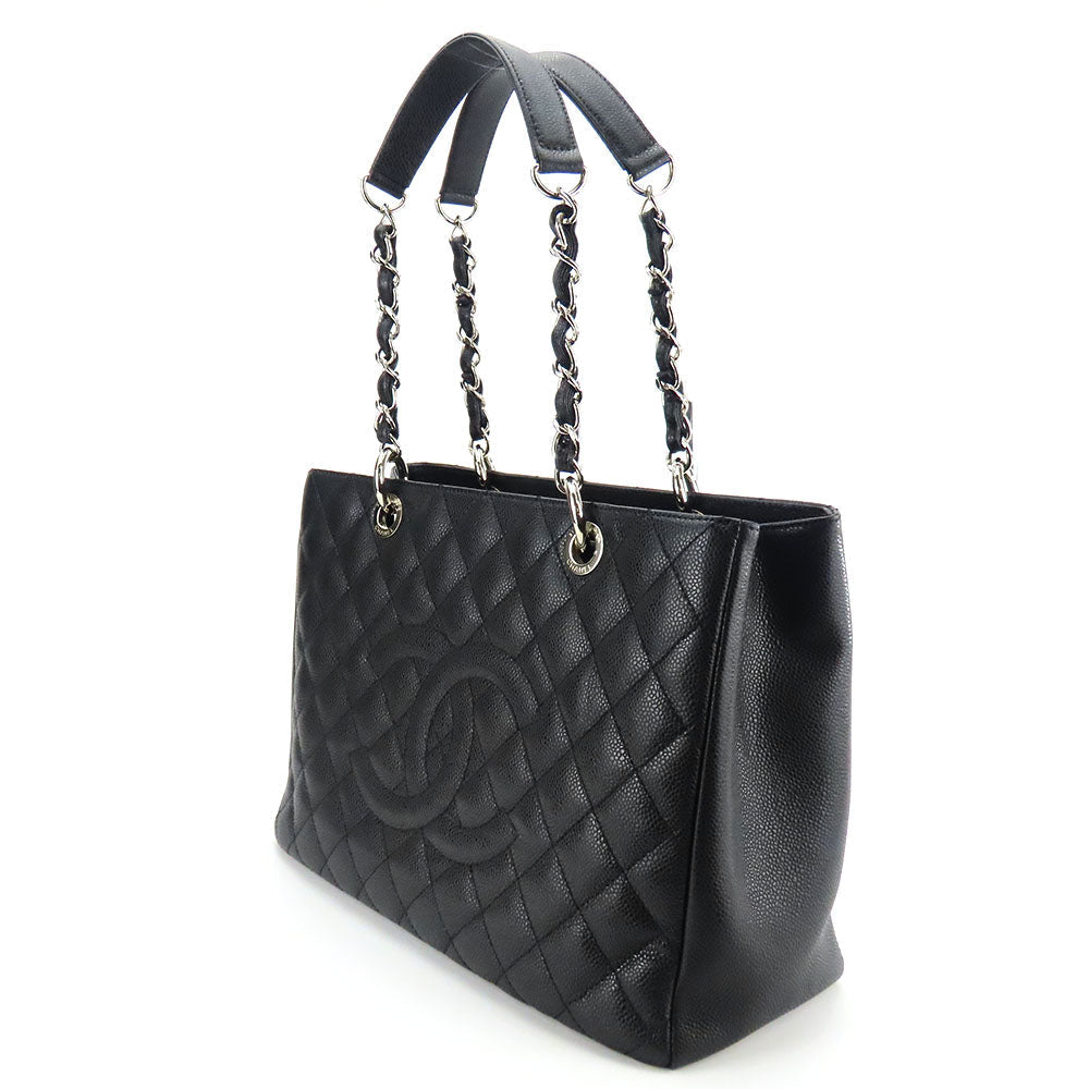 Chanel Caviar skin Matrasse GST Black Tote Bag