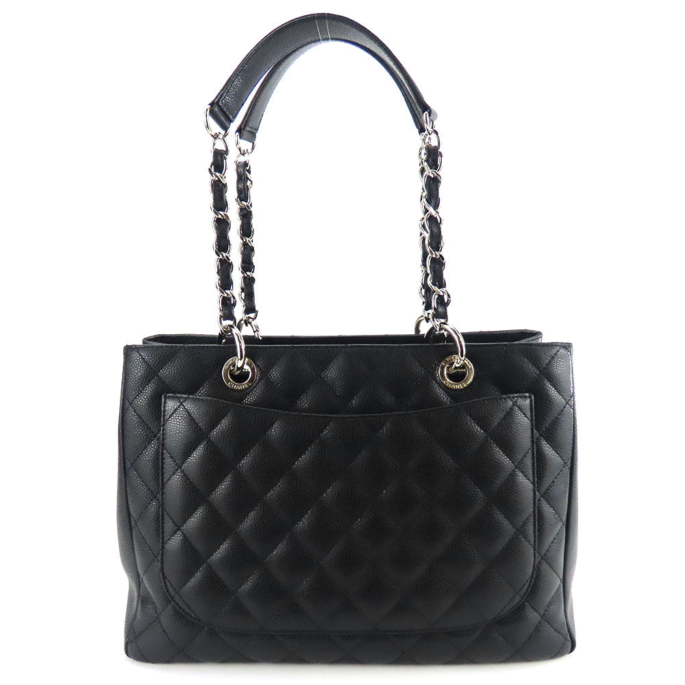 Chanel Caviar skin Matrasse GST Black Tote Bag
