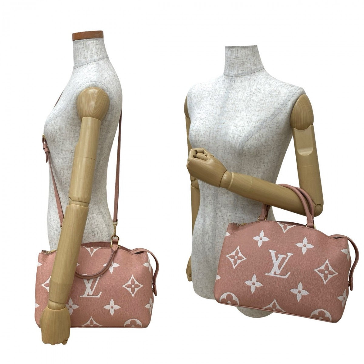 Louis Vuitton M46353 Unplant Petit Palais PM Monogram Leather Pink Shoulder Bag