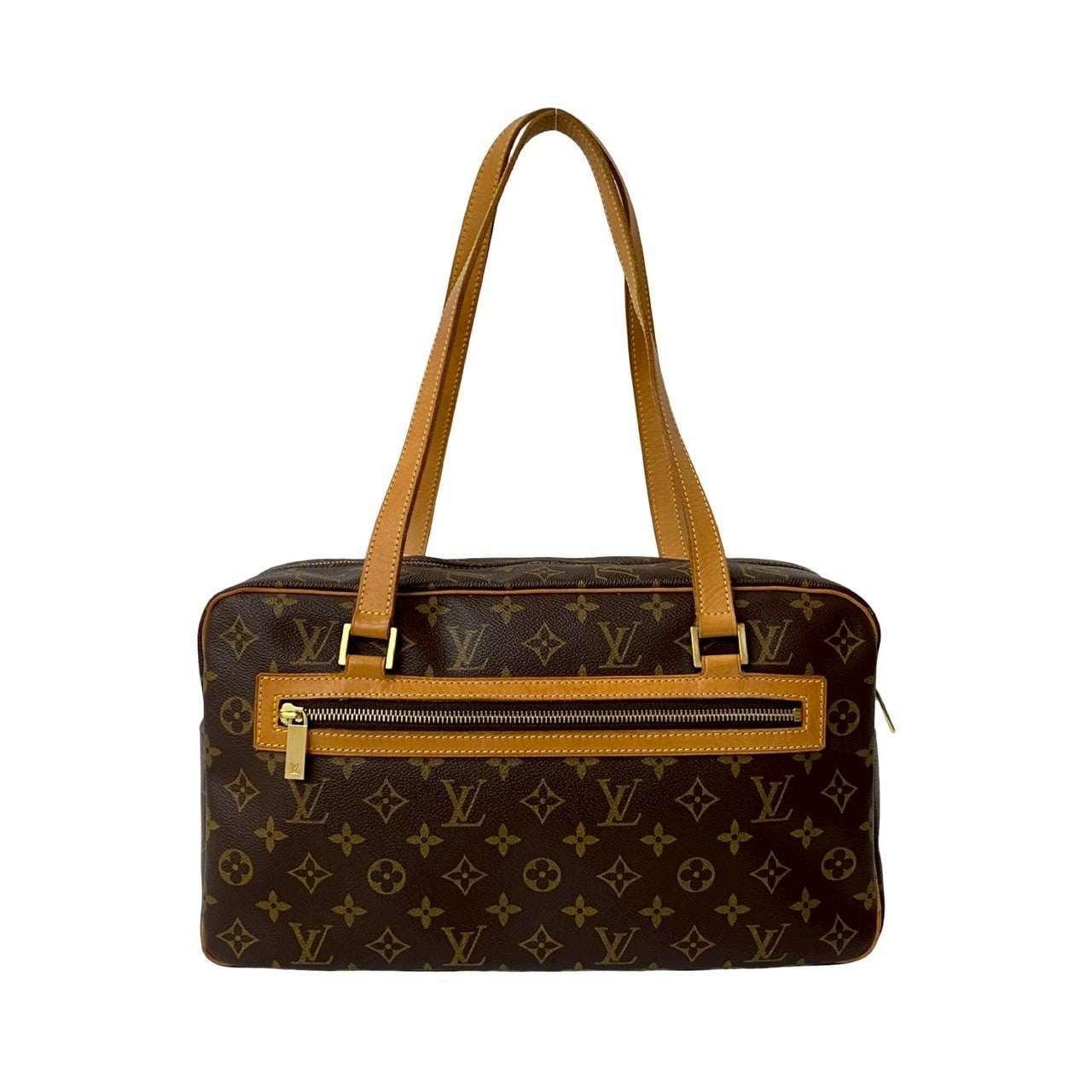 Louis Vuitton Cite GM Monogram Leather Brown Shoulder Bag