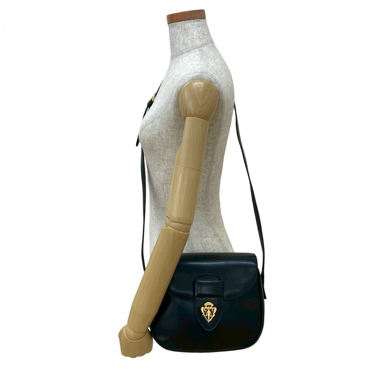 Gucci 824A824 Calfskin Black Shoulder Bag