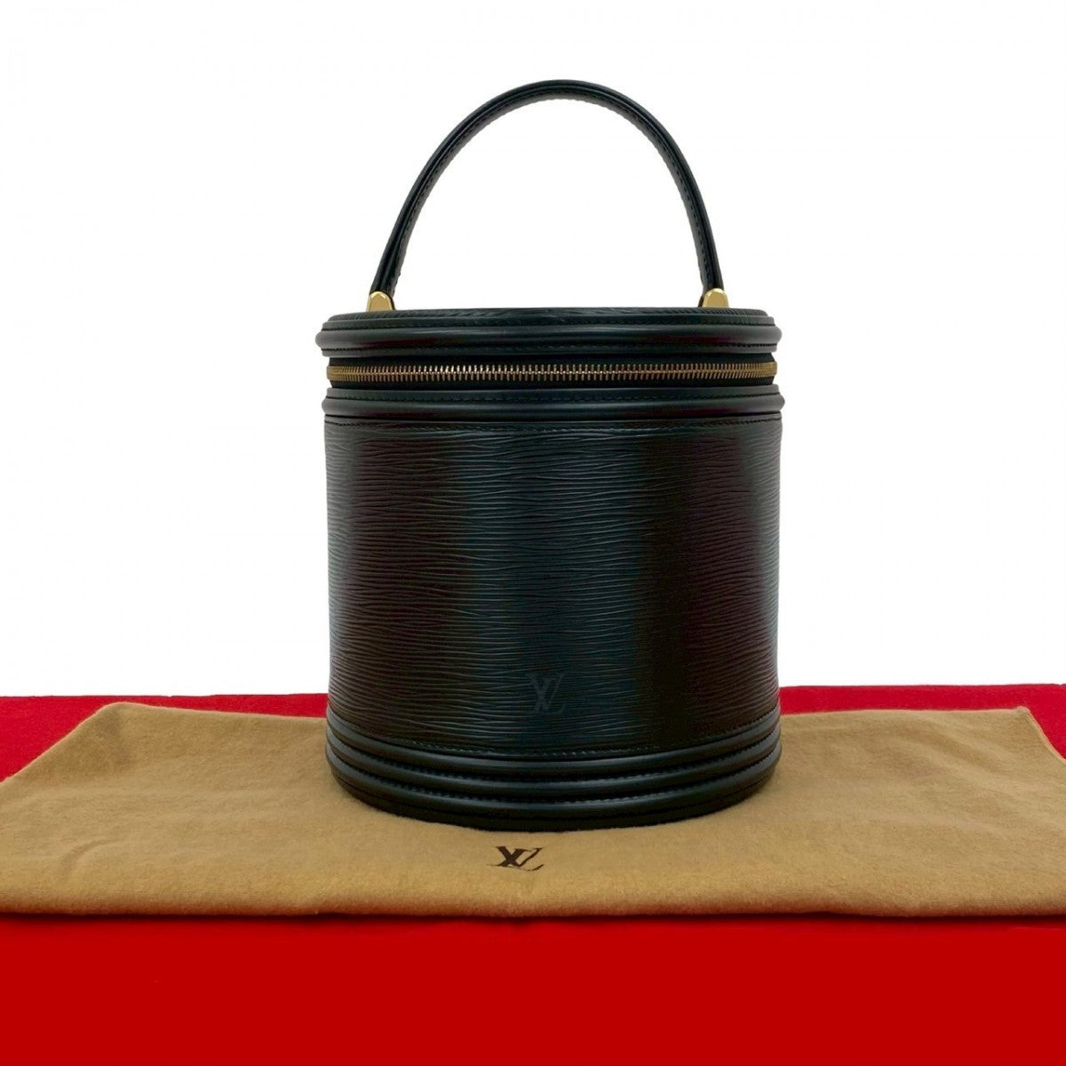 Louis Vuitton Epi Cannes Leather Black Handbag