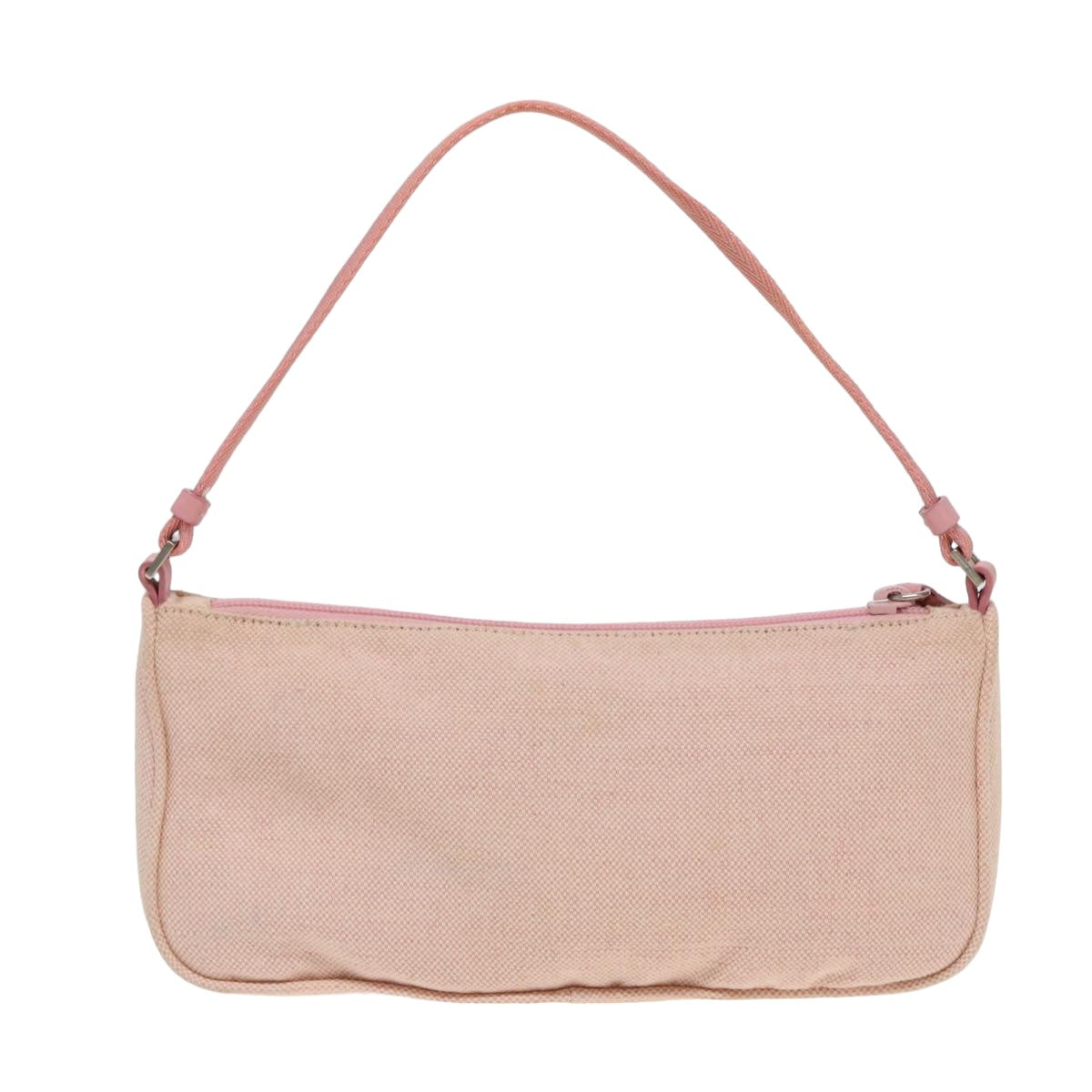 Prada Sports Accessory Pouch Auth Luxury Handbag Canvas Pink Clutch Bag