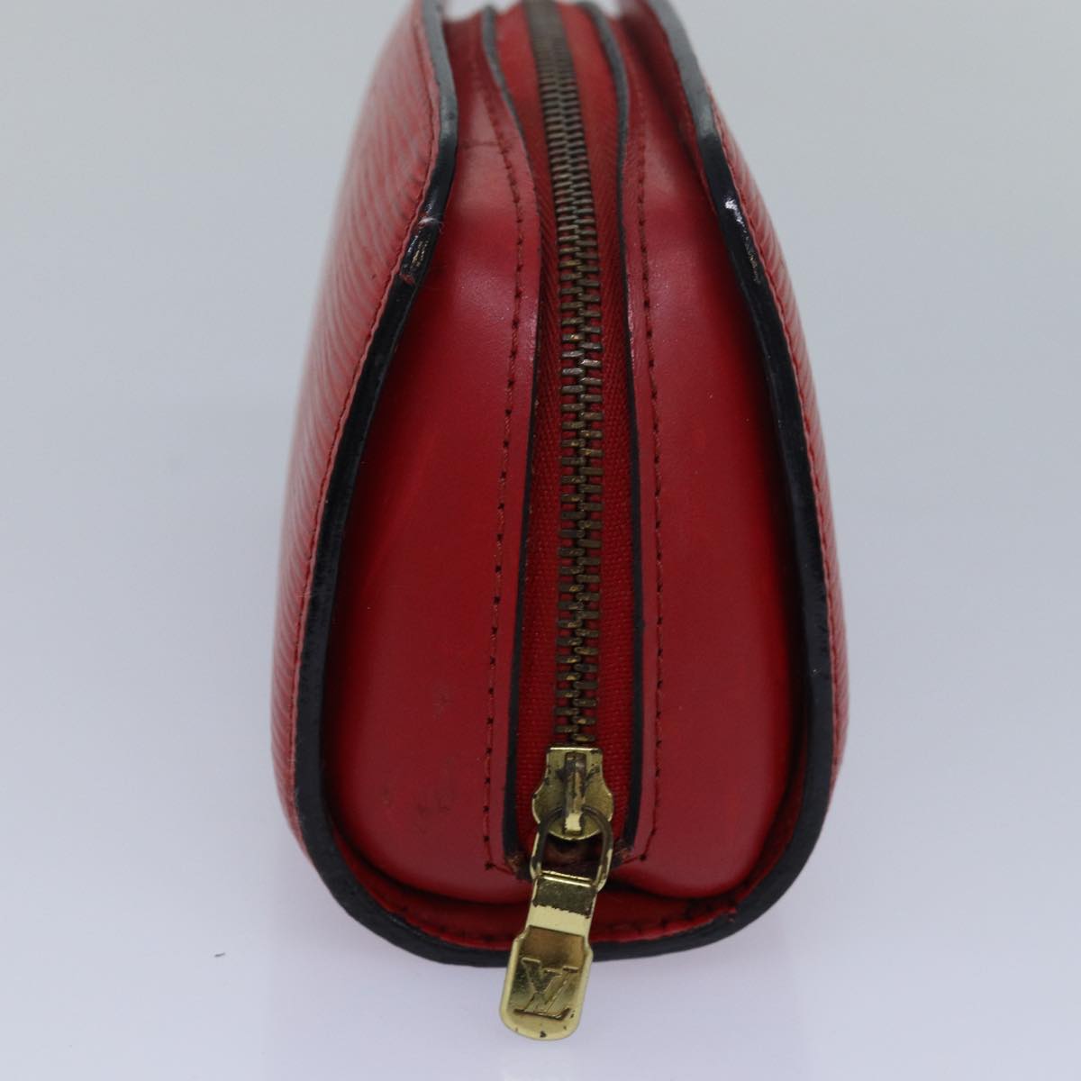LOUIS VUITTON Epi Dauphine PM Pouch Castilian Red M48447 LV Auth 82593