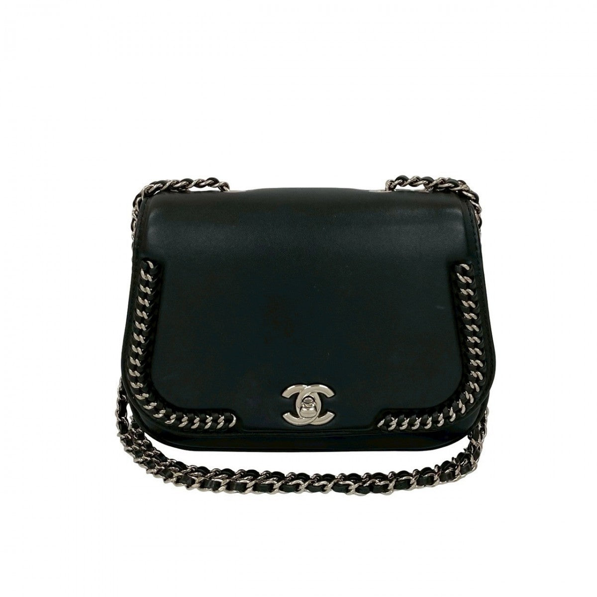 Chanel 825B825 Black Leather Shoulder Bag
