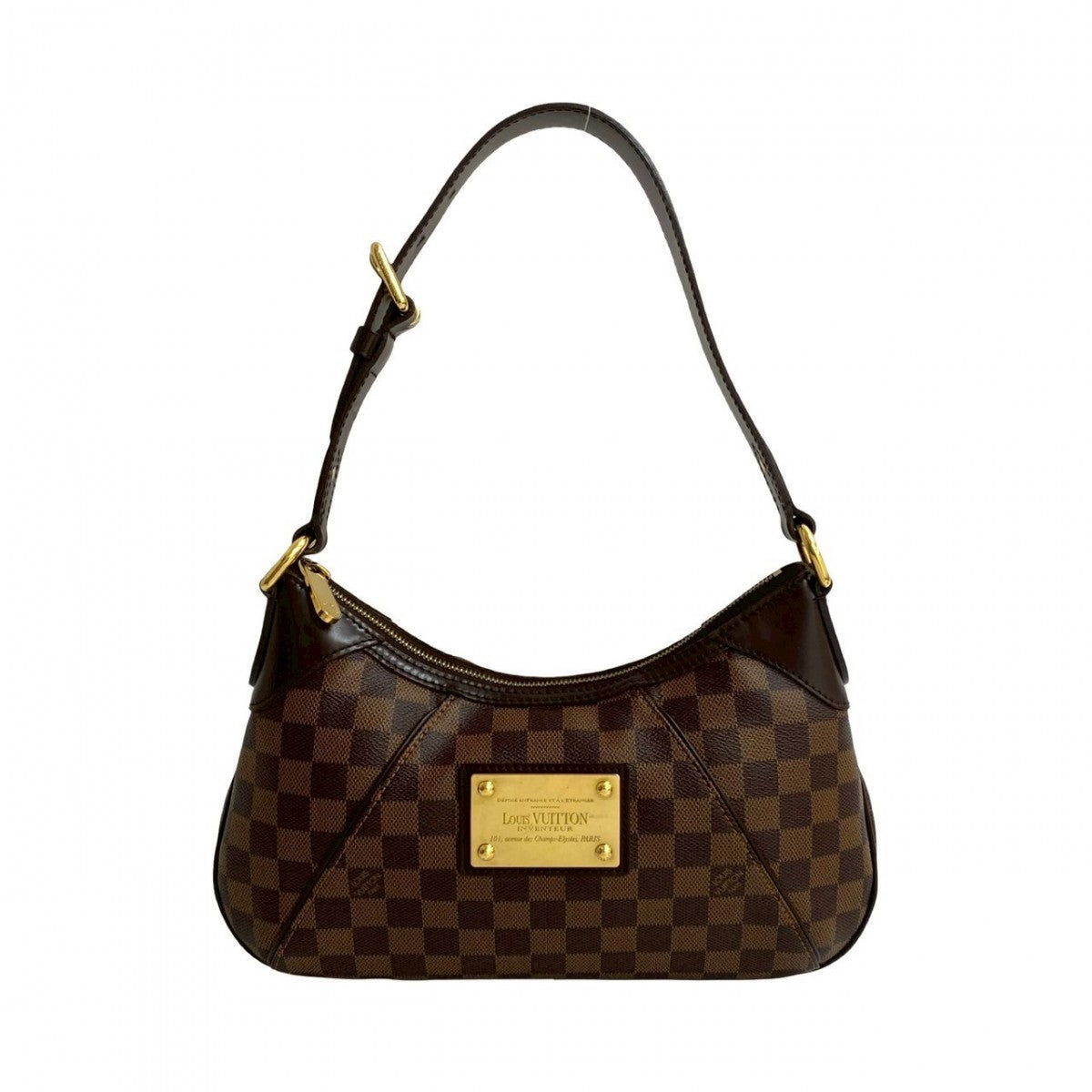 Louis Vuitton Damier Leather Brown Shoulder Bag