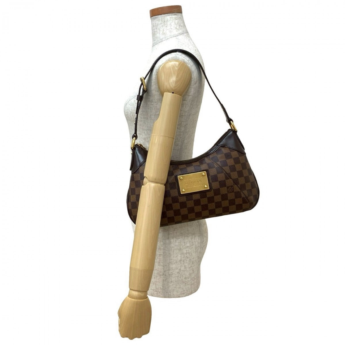 Louis Vuitton Damier Leather Brown Shoulder Bag