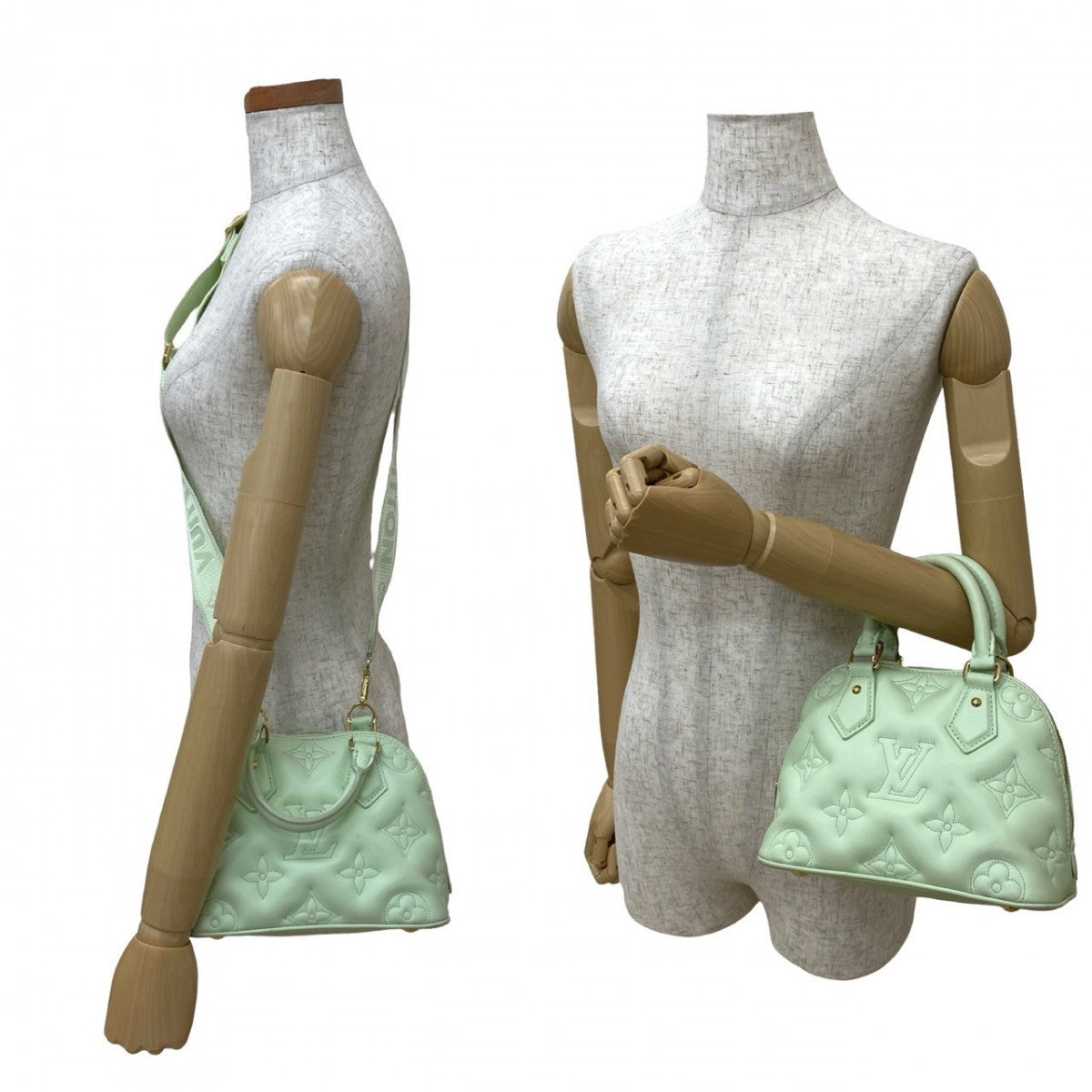 Louis Vuitton M20855 Mint bubble glam Almasoft Leather Green Shoulder Bag