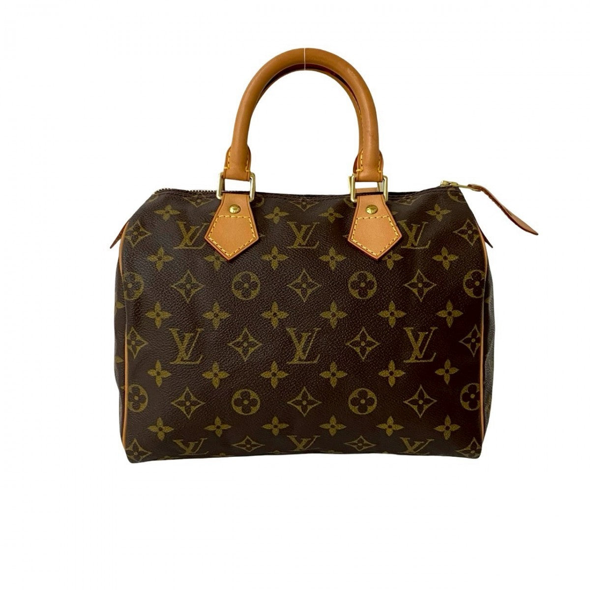 Louis Vuitton Speedy 25 Monogram Leather Brown Handbag
