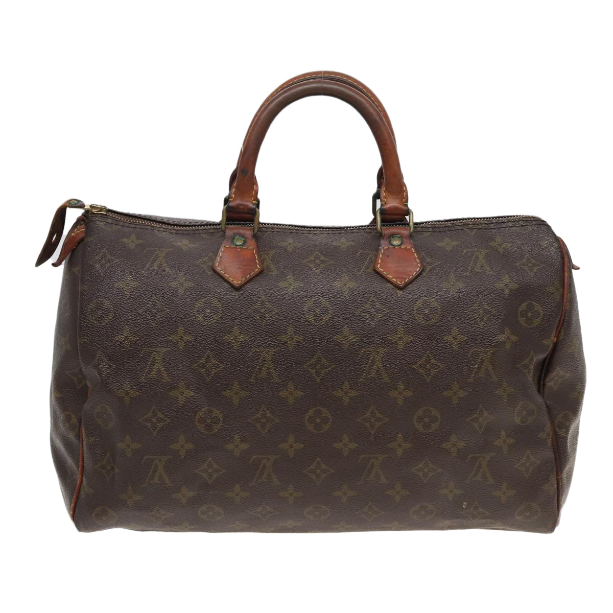 LOUIS VUITTON Monogram Speedy 35 Hand Bag M41524 LV Auth 82655