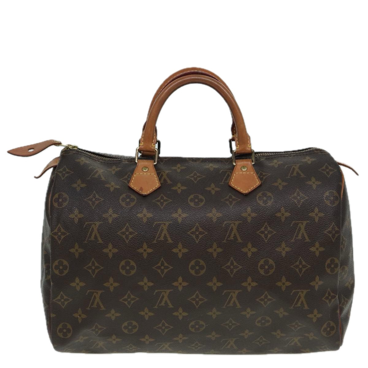 LOUIS VUITTON Monogram Speedy 35 Hand Bag M41524 LV Auth 82656