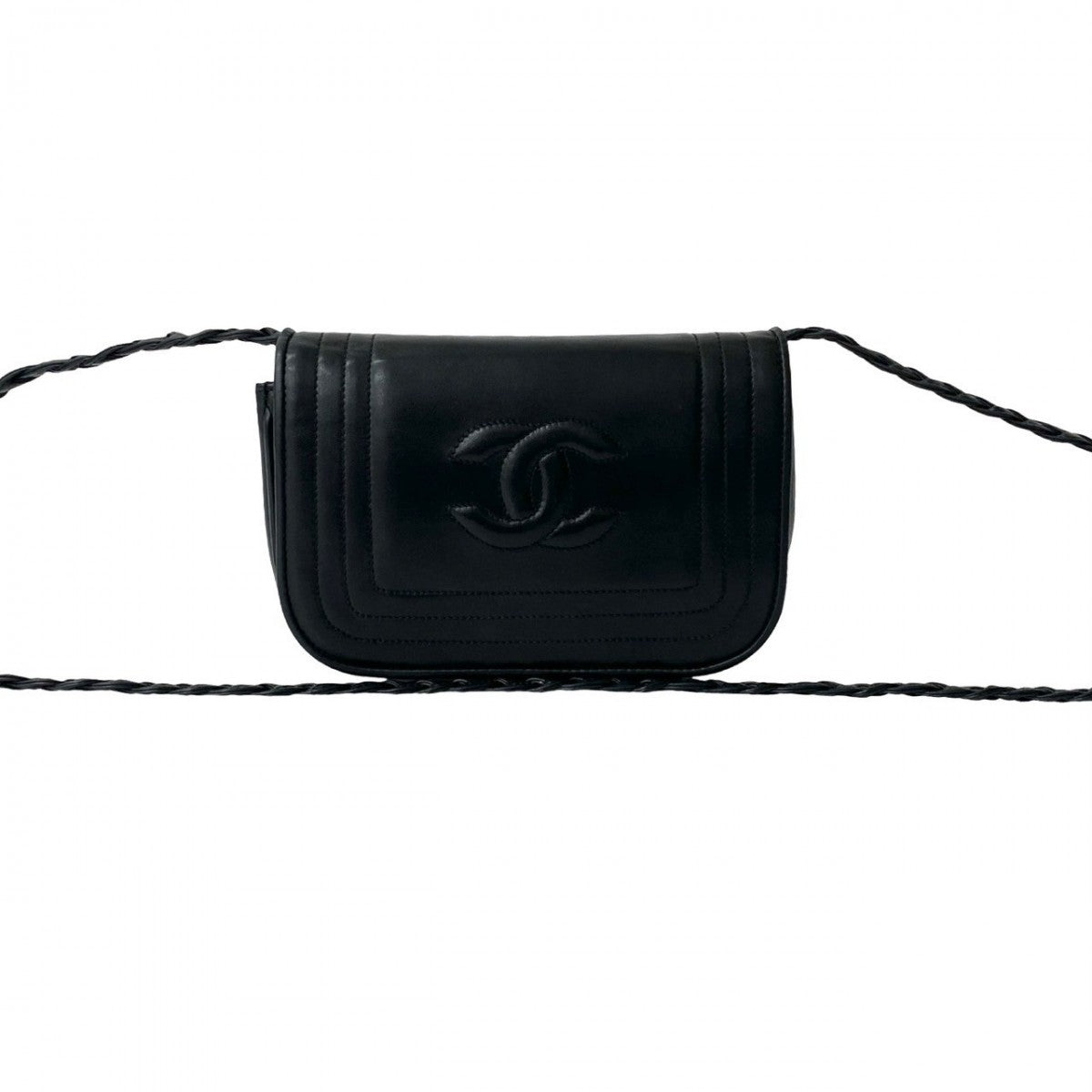 Chanel lambskin Black Shoulder Bag 826B823