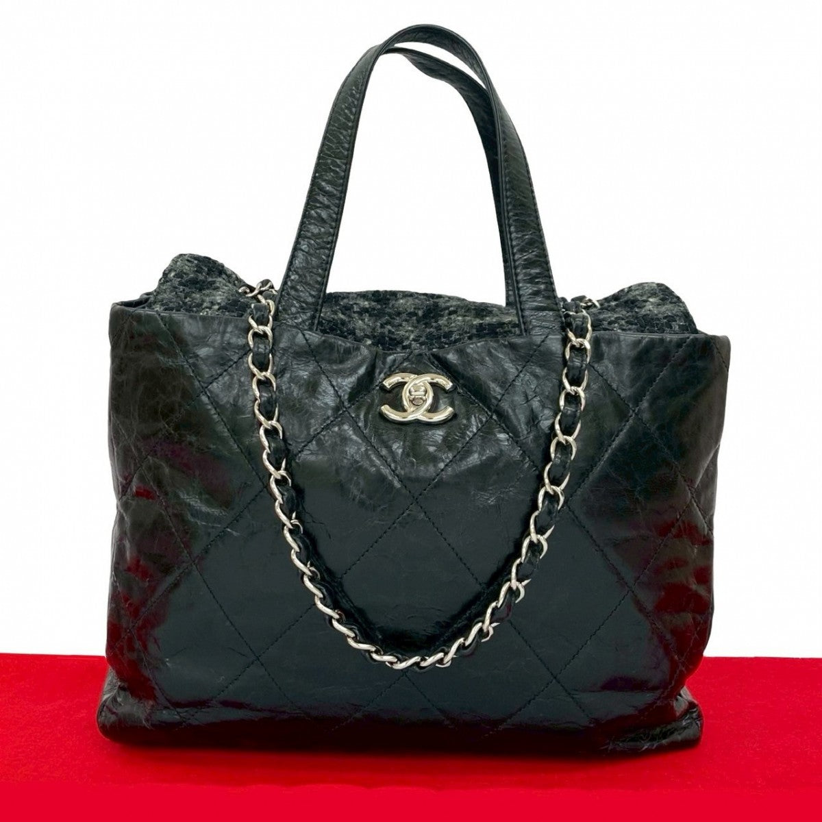 Chanel Porto Perro Black Leather Handbag