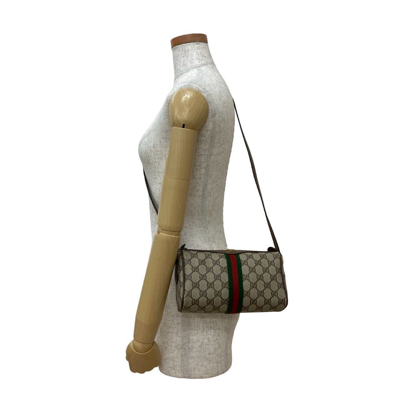 Gucci Sherry line Leather Brown Shoulder Bag 826B826