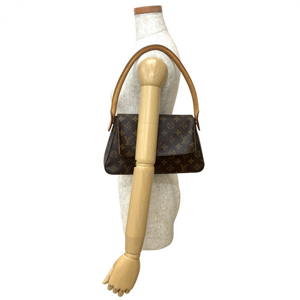 Louis Vuitton M51147 Looping Monogram Leather Brown Mini Shoulder Bag