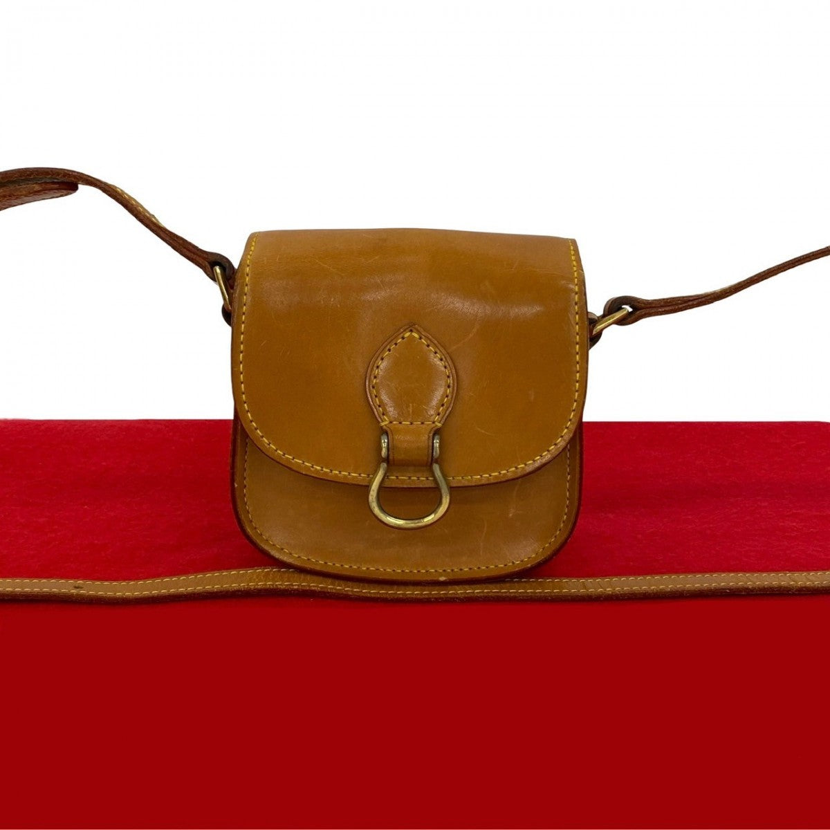 Louis Vuitton Saint-Cloud Leather Brown Mini Shoulder Bag