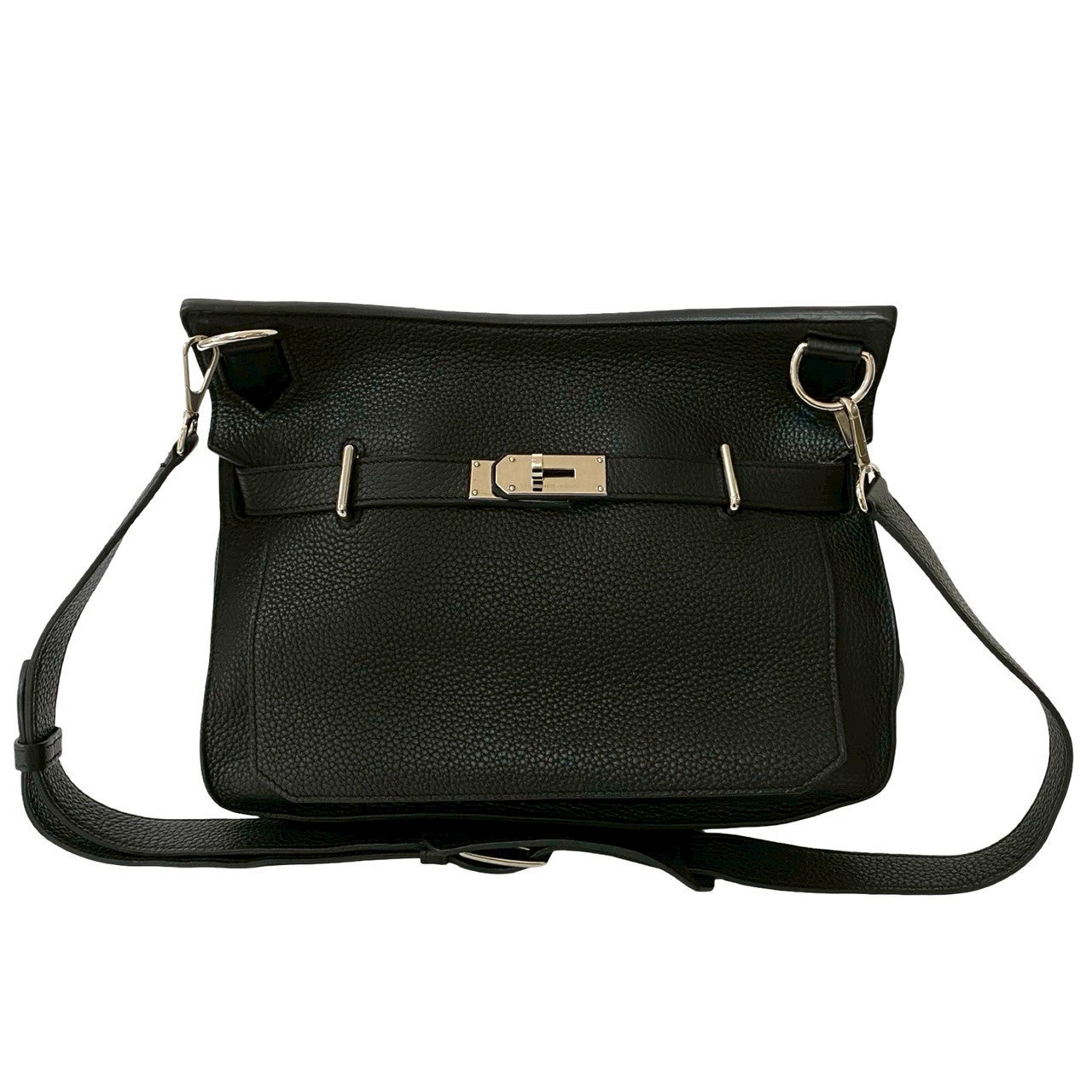 Hermes Shoulder Bag Taurillon Clemence Gypsysiel Black