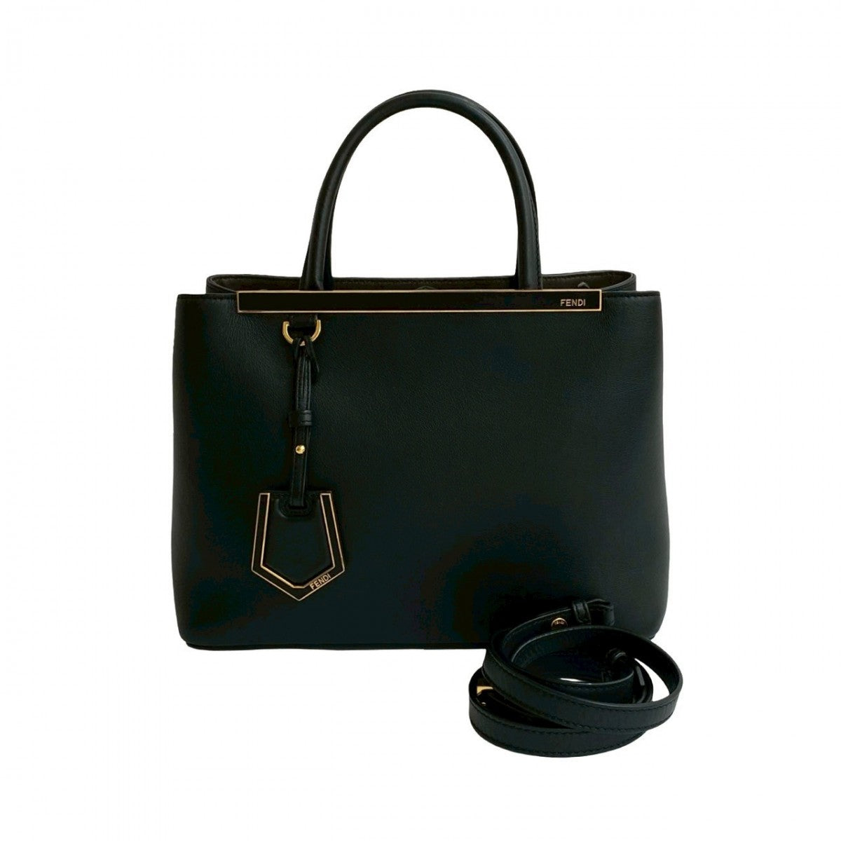 Fendi Shoulder Bag Petite To Jules Leather Black