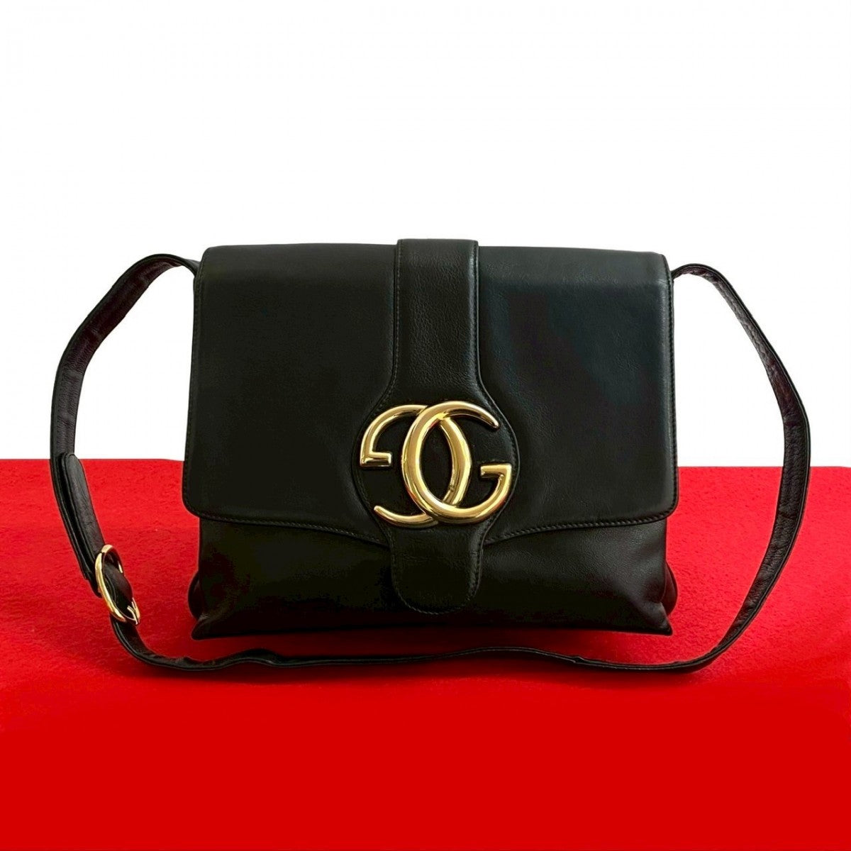 Gucci 826B826 Leather Black Shoulder Bag 826B826