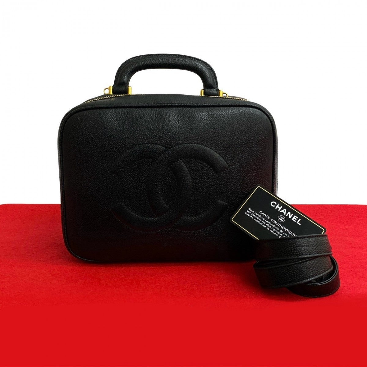 Chanel Matt caviar skin Black Shoulder Bag 826B826