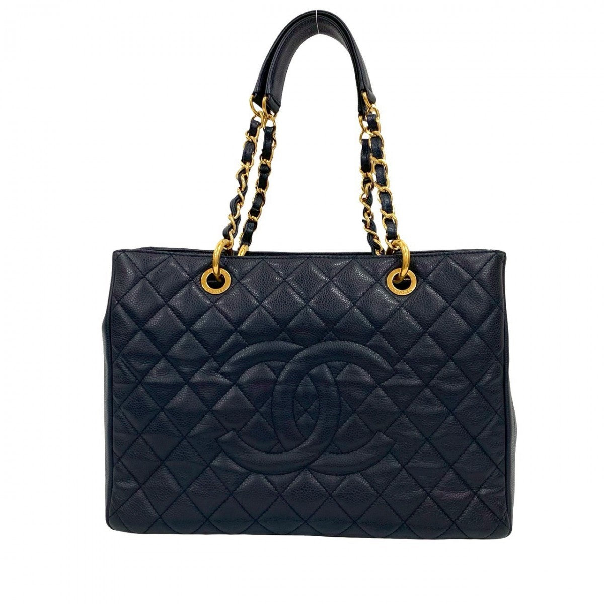 Chanel Matt caviar skin Navy Tote Bag