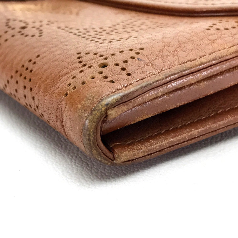 Louis Vuitton Long Purse M58124 mahina Two Monogram Leather Brown Wallet Case