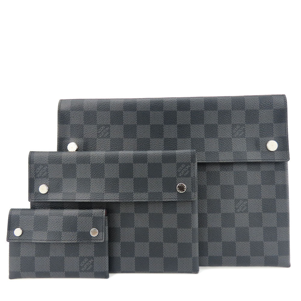 Louis Vuitton business N60255 Damier Grafitte Alpha Black Handbag