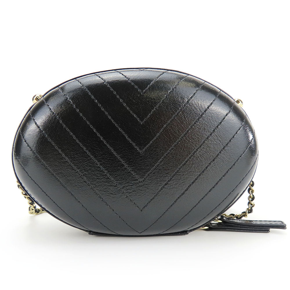 Chanel La Pauza Black Leather Shoulder Bag