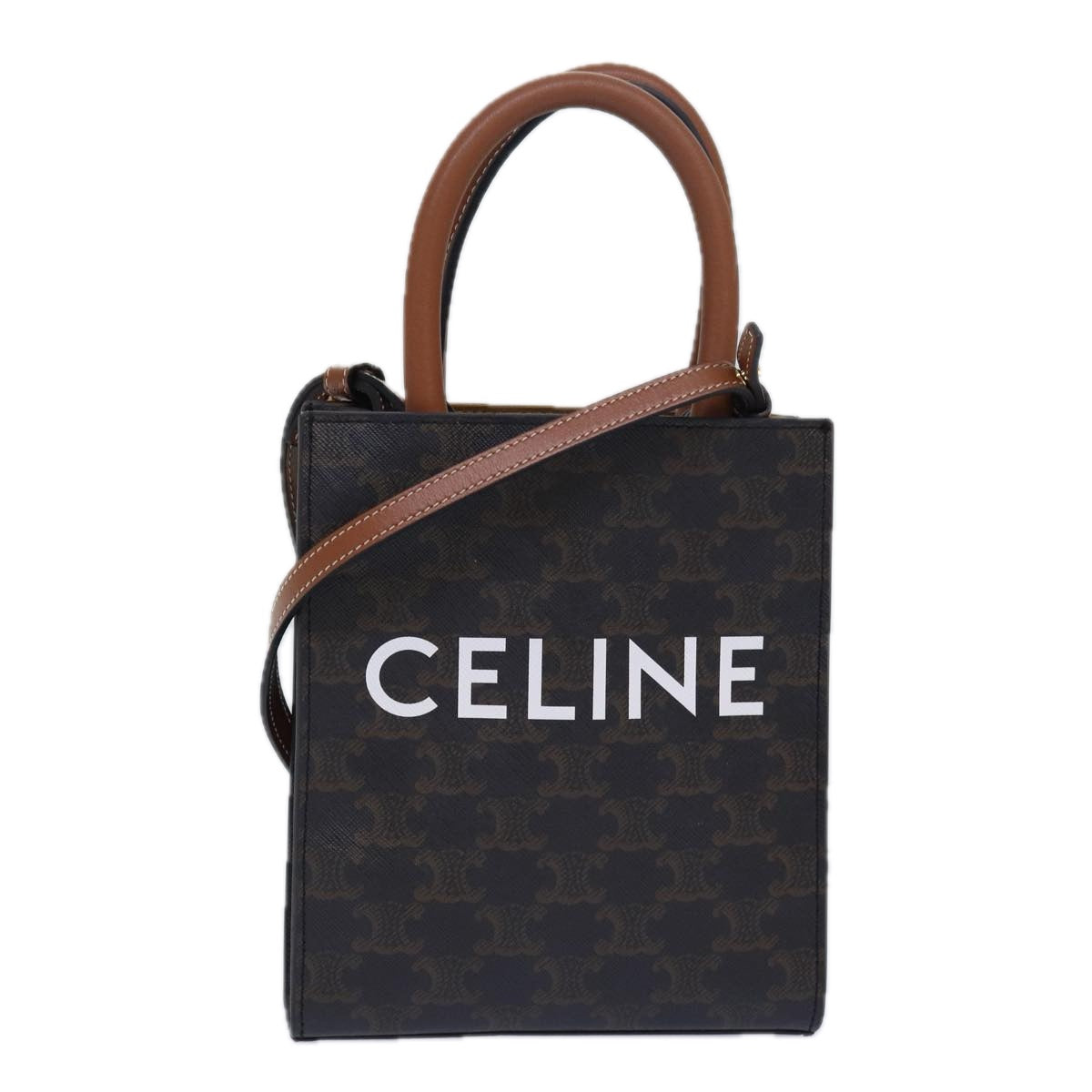 Luxury Triomphe Particle Cabas Hand Bag Pvc Leather Black Travel Bag